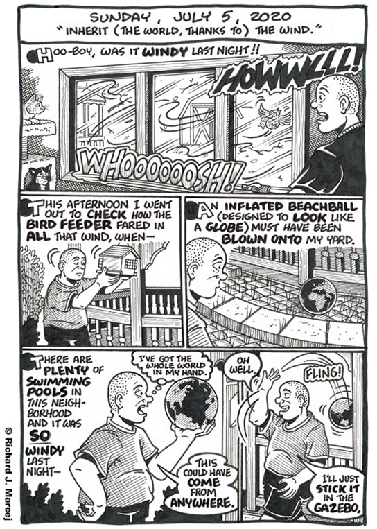 Daily Comic Journal: July 5, 2020: “Inherit (The World, Thanks To) The Wind.”
