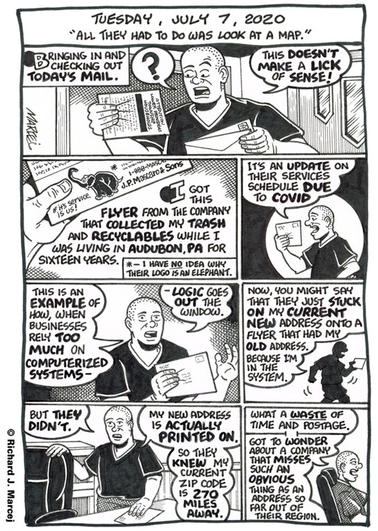 Daily Comic Journal: July 7, 2020: “All They Had To Do Was Look At A Map.”