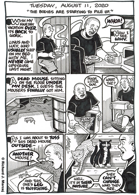Daily Comic Journal: August 11, 2020: “The Bodies Are Starting To Pile Up.”