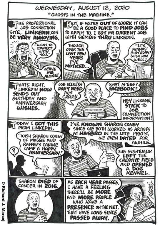 Daily Comic Journal: August 12, 2020: “Ghosts In The Machine.”