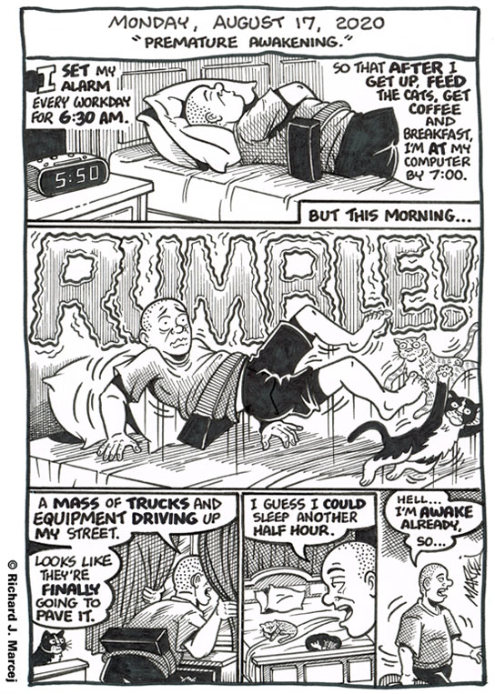 Daily Comic Journal: August 17, 2020: “Premature Awakening.”