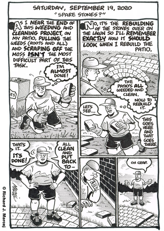 Daily Comic Journal: September 19, 2020: “Spare Stones?”