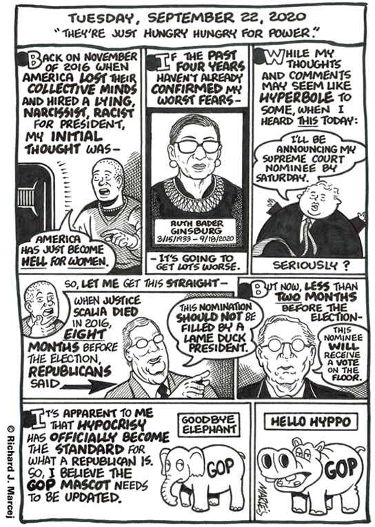 Daily Comic Journal: September 22, 2020: “They’re Just Hungry Hungry For Power.”