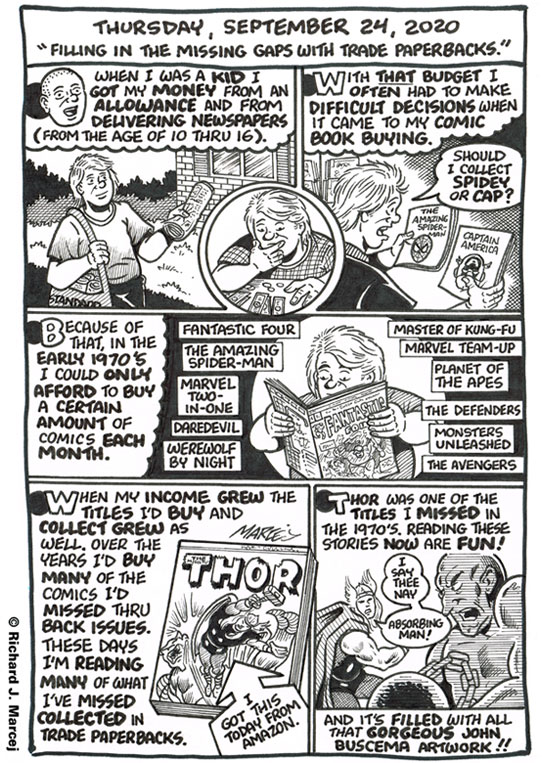 Daily Comic Journal: September 24, 2020: “Filling In The Missing Gaps With Trade Paperbacks.”