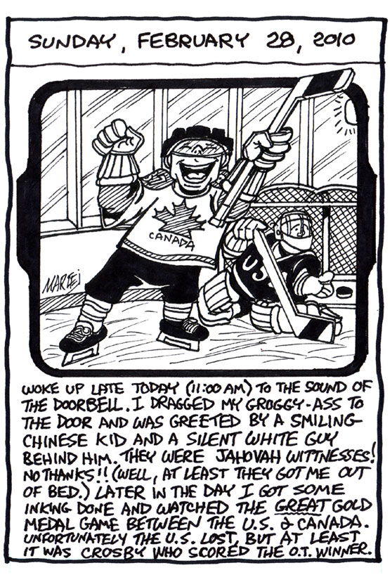 Daily Comic Journal: February 28, 2010