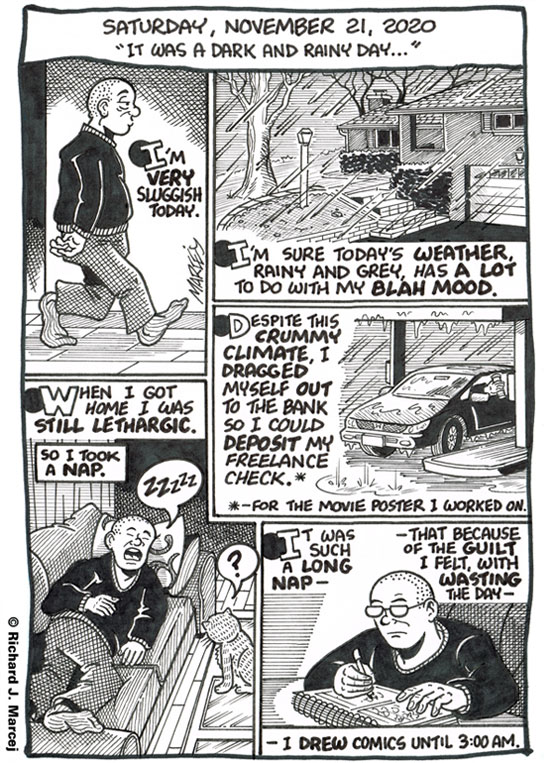 Daily Comic Journal: November 21, 2020: “It Was A Dark And Rainy Day…”