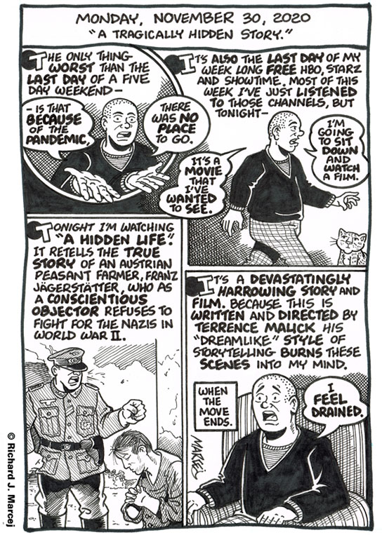 Daily Comic Journal: November 30, 2020: “A Tragically Hidden Story.”