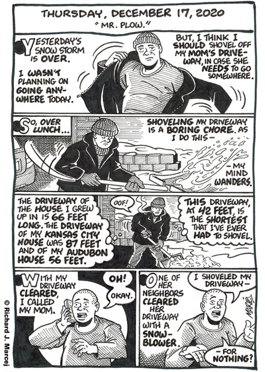 Daily Comic Journal: December 17, 2020: “Mr. Plow.”