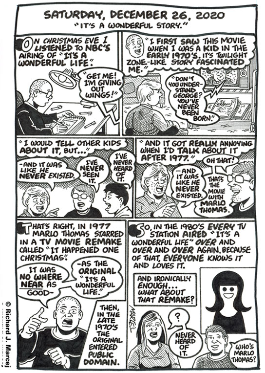 Daily Comic Journal: December 26, 2020: “It’s A Wonderful Story.”