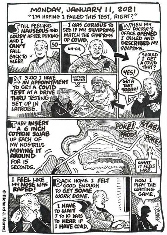 Daily Comic Journal: January 11, 2021: “I’m Hoping I Failed This Test, Right?”