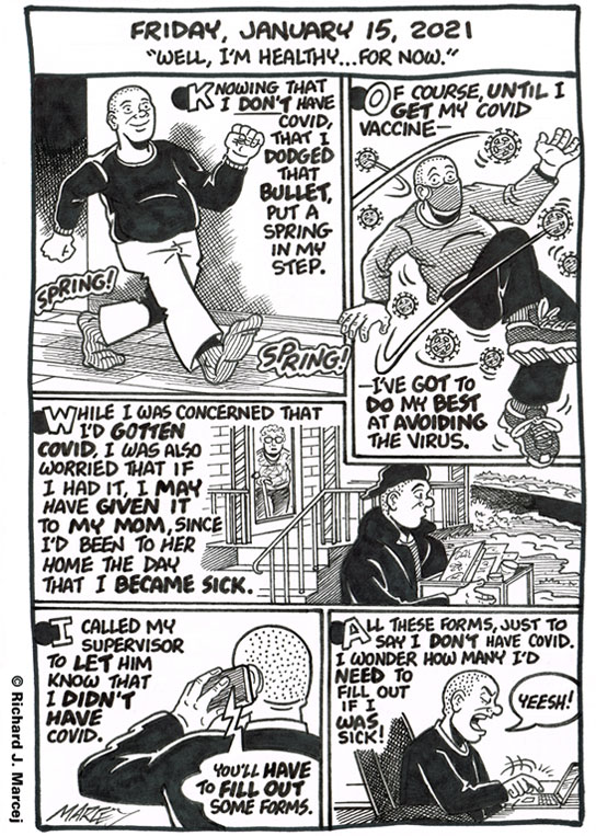 Daily Comic Journal: January 15, 2021: “Well, I’m Healthy … For Now.”