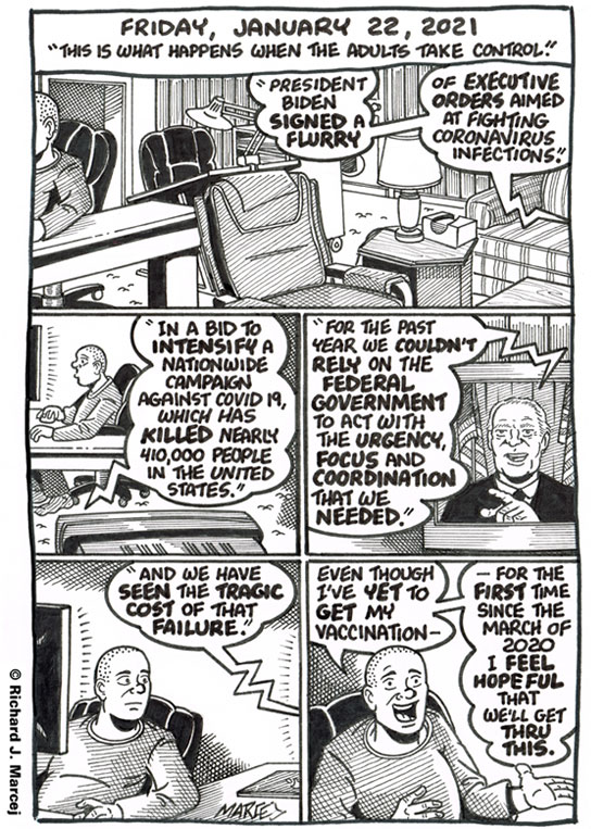 Daily Comic Journal: January 22, 2021: “This Is What Happens When The Adults Take Control.”