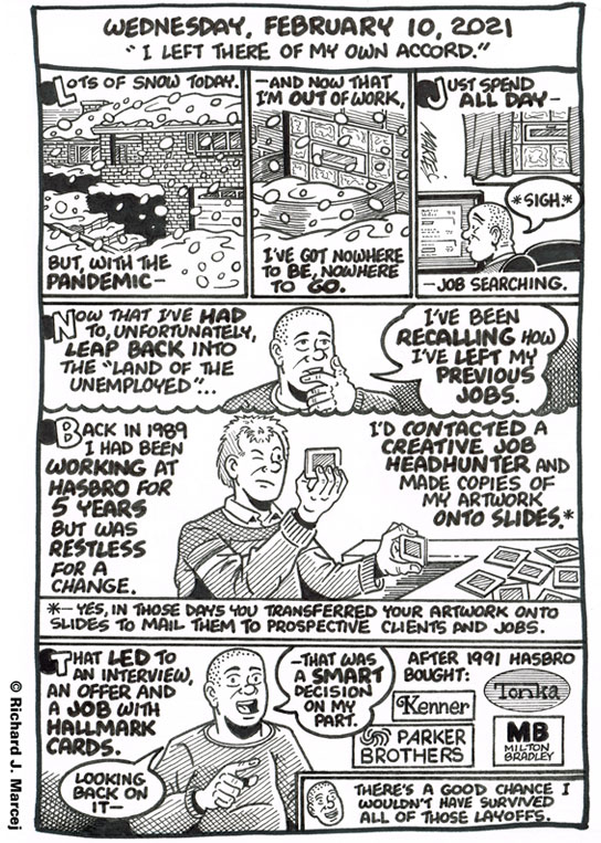 Daily Comic Journal: February 10, 2021: “I Left There Of My Own Accord.”