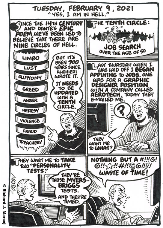 Daily Comic Journal: February 9, 2021: “Yes, I Am In Hell.”
