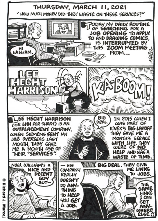 Daily Comic Journal: March 11, 2021: “How Much Money Did They Waste On These Services.”