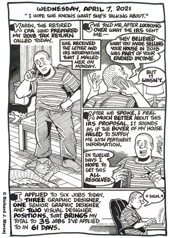 Daily Comic Journal: April 7, 2021: “I Hope She Knows What She’s Talking About.”