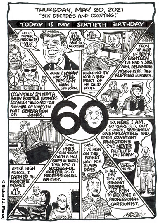 Daily Comic Journal: May 20, 2021: “Six Decades And Counting.”
