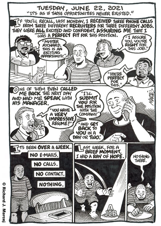 Daily Comic Journal: June 22, 2021: “It’s As If Those Opportunities Never Existed.”