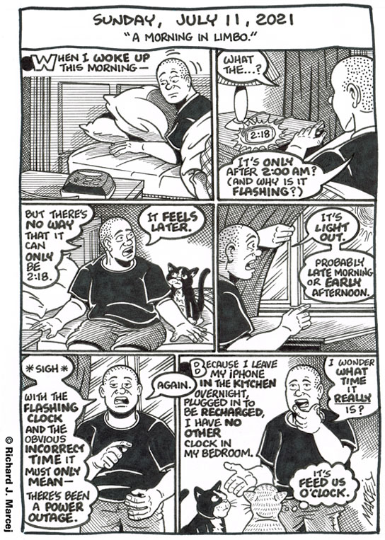 Daily Comic Journal: July 11, 2021: “A Morning In Limbo.”