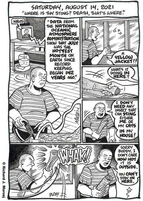 Daily Comic Journal: August 14, 2021: “Where Is Thy Sting? Death, That’s Where.”