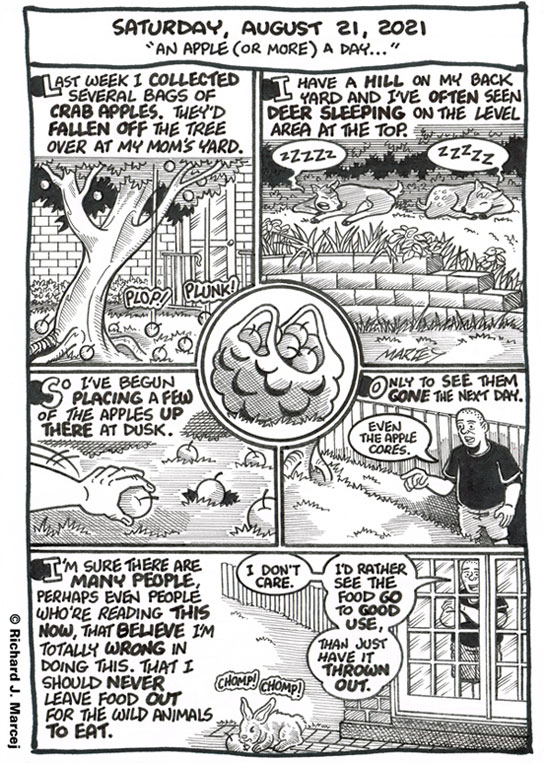 Daily Comic Journal: August 21, 2021: “An Apple (Or More) A Day …”