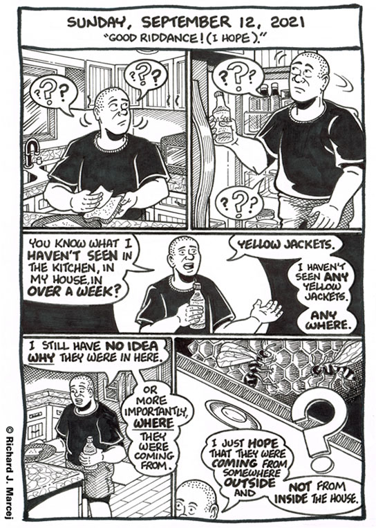 Daily Comic Journal: September 12, 2021: “Good Riddance! (I Hope).”