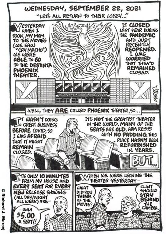 Daily Comic Journal: September 22, 2021: “Let’s All Return To Their Lobby…”