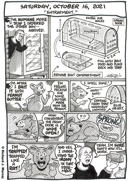 Daily Comic Journal: October 16, 2021: “Entrapment.”