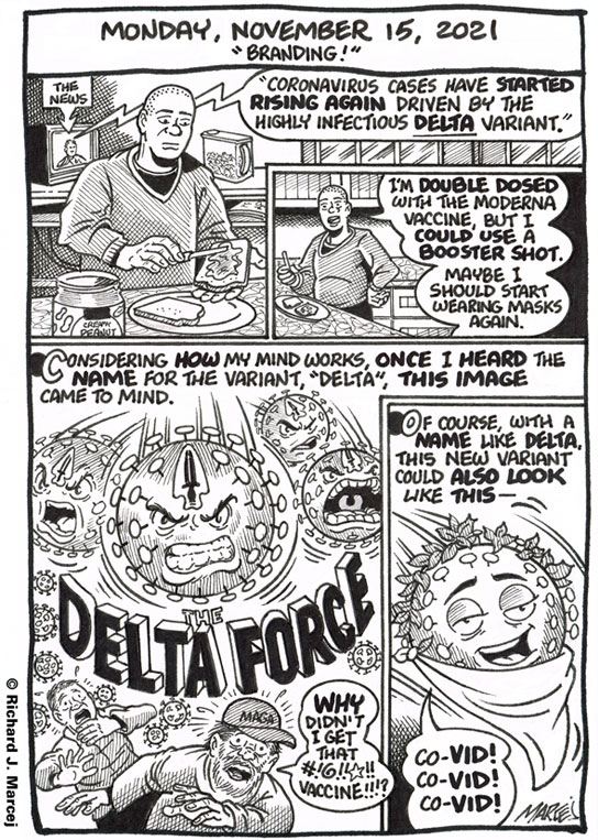 Daily Comic Journal: November 15, 2021: “Branding!”