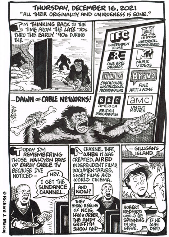 Daily Comic Journal: December 16, 2021: “All Their Originality And Uniqueness Is Gone.”