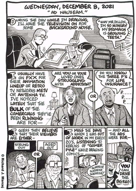 Daily Comic Journal: December 8, 2021: “Ad Nauseam.”