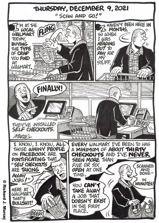 Daily Comic Journal: December 9, 2021: “Scan And Go!”