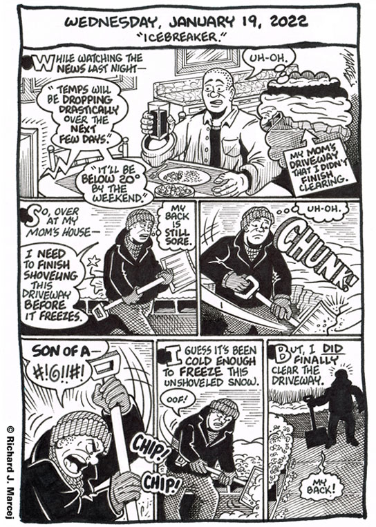 Daily Comic Journal: January 19, 2022: “Icebreaker.”