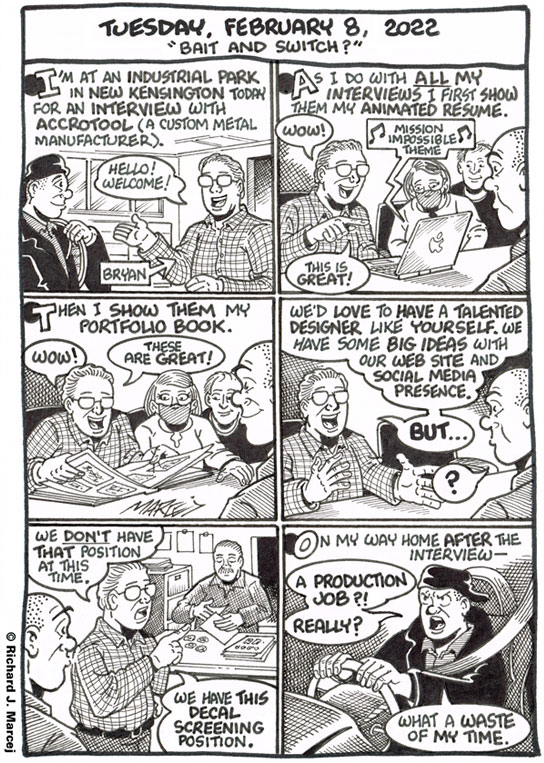 Daily Comic Journal: February 8, 2022: “Bait And Switch?”