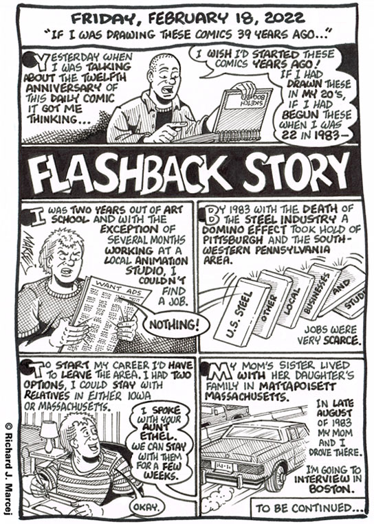 Daily Comic Journal: February 18, 2022: “If I Was Drawing These Comics 39 Years Ago…”