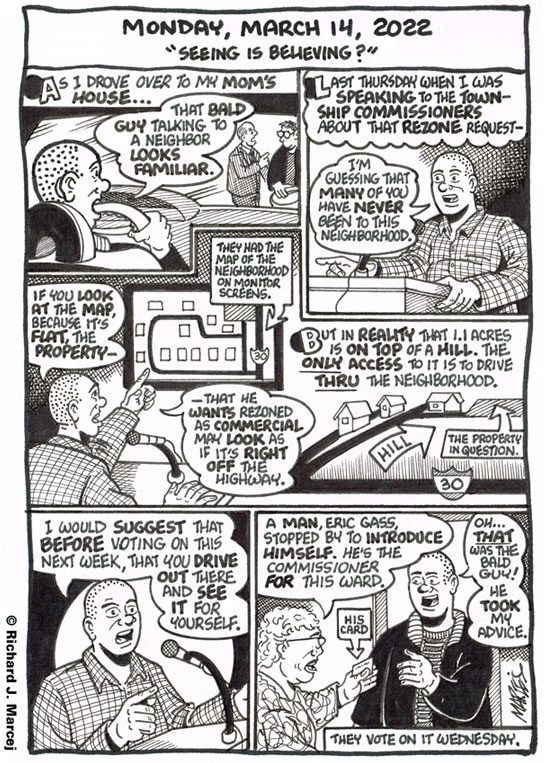 Daily Comic Journal: March 14, 2022: “Seeing Is Believing?”