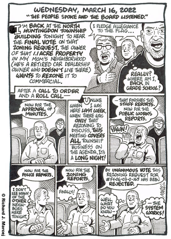 Daily Comic Journal: March 16, 2022: “The People Spoke And The Board Listened.”