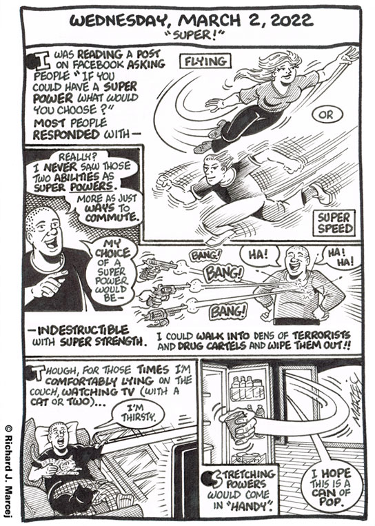 Daily Comic Journal: March 2, 2022: “Super!”