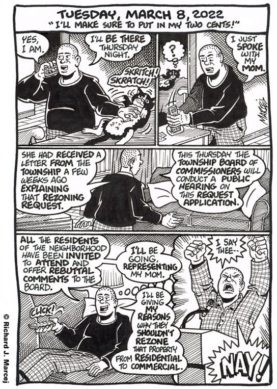 Daily Comic Journal: March 8, 2022: “I’ll Make Sure To Put In My Two Cents!”