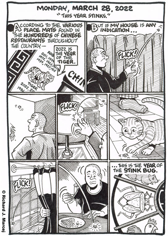Daily Comic Journal: March 28, 2022: “This Year Stinks.”