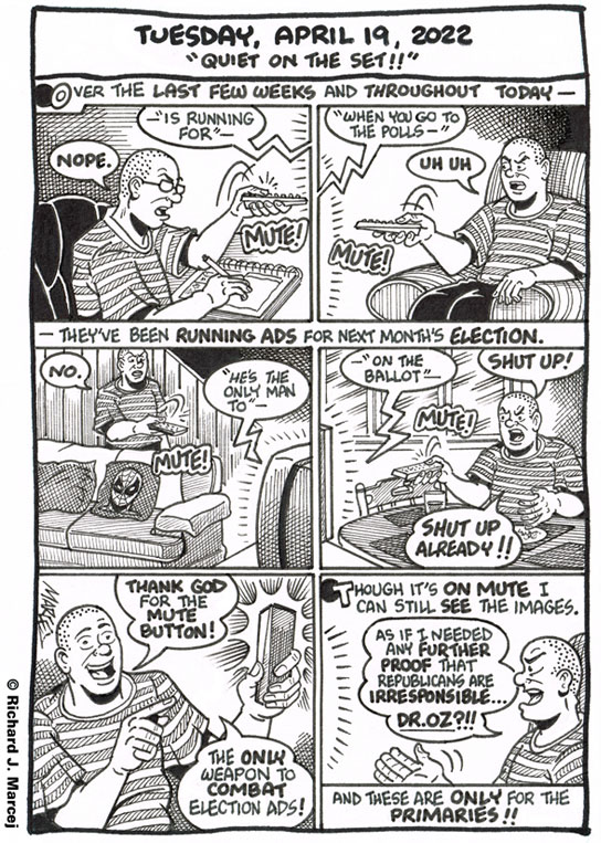 Daily Comic Journal: April 19, 2022: “Quiet On The Set!!”