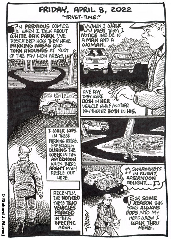 Daily Comic Journal: April 8, 2022: “Tryst-Time.”