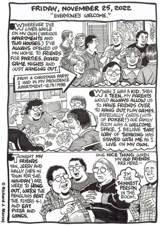 Daily Comic Journal: November 25, 2022: “Everyone’s Welcome.”