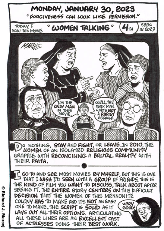 Daily Comic Journal: January 30, 2023: “Forgiveness Can Look Like Permission.”