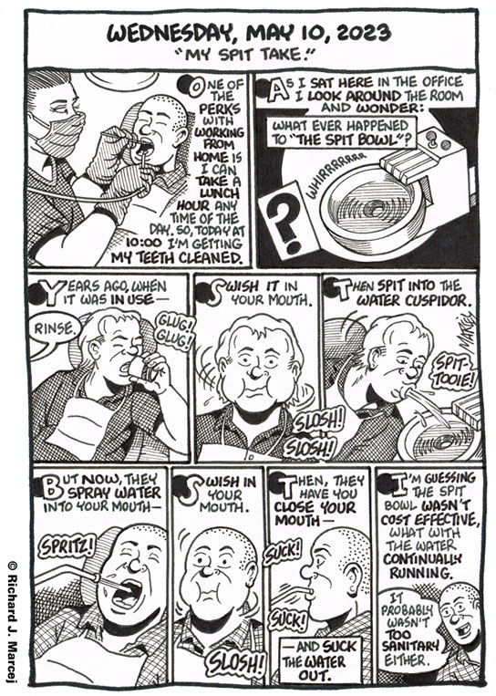 Daily Comic Journal: May 10, 2023: “My Spit Take.”