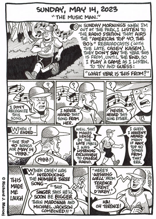 Daily Comic Journal: May 14, 2023: “The Music Man.”