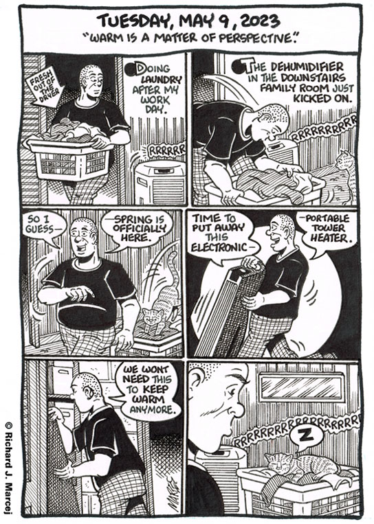 Daily Comic Journal: May 9, 2023: “Warm Is A Matter Of Perspective.”
