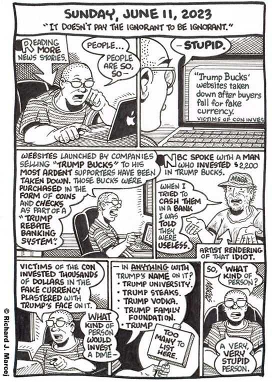 Daily Comic Journal: June 11, 2023: “It Doesn’t Pay The Ignorant To Be Ignorant.”