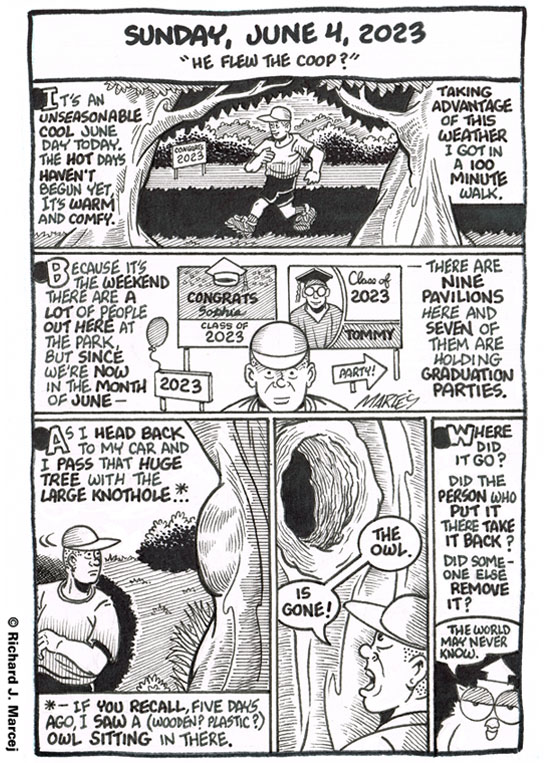 Daily Comic Journal: June 4, 2023: “He Flew The Coop?”