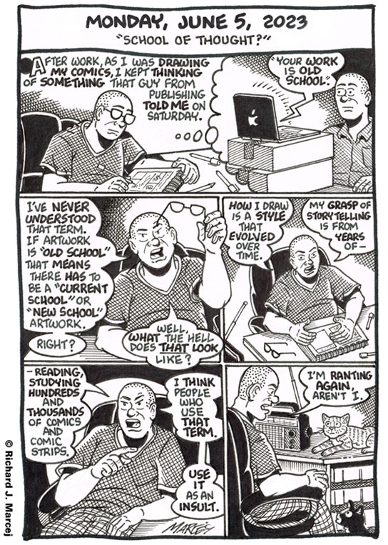 Daily Comic Journal: June 5, 2023: “School Of Thought.”